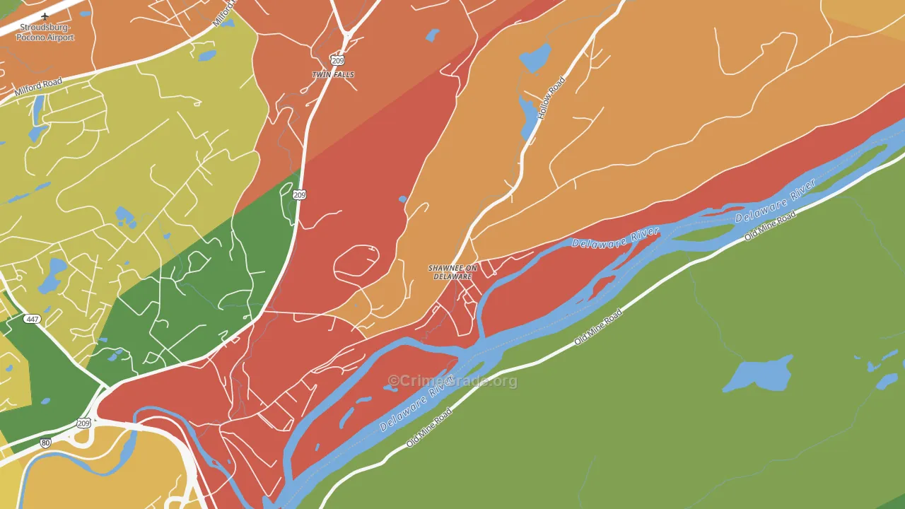 18356, PA Map of Theft Rates