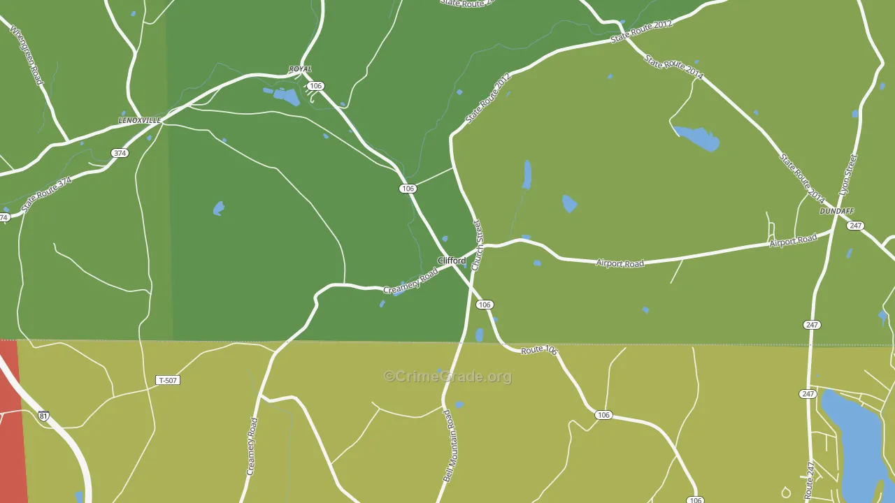 18413, PA Map of Theft Rates