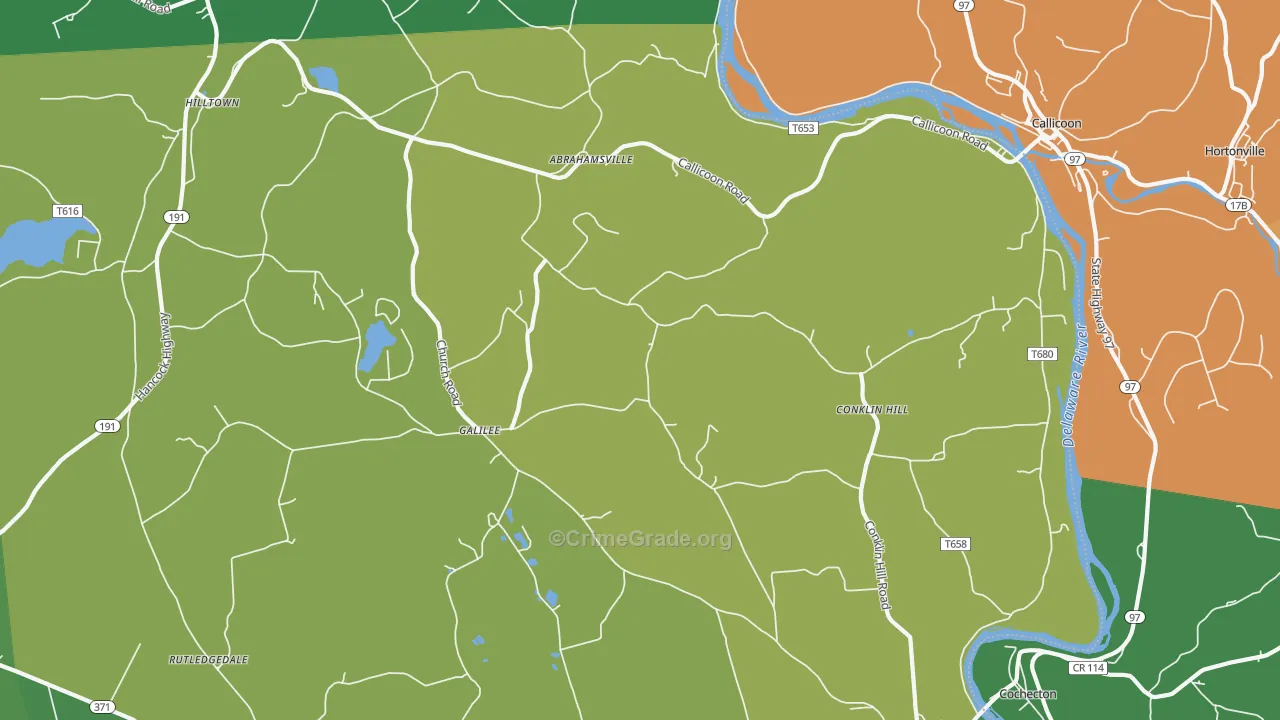 18415, PA Map of Theft Rates