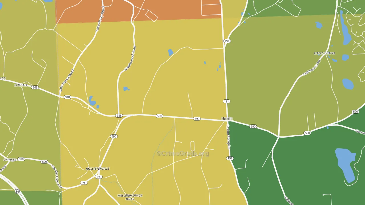 18427, PA Map of Theft Rates
