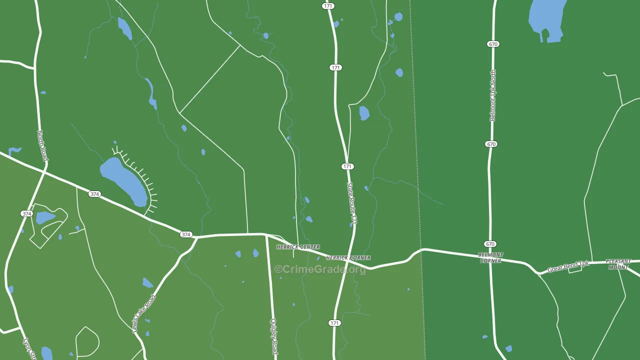 18430, PA Map of Theft Rates