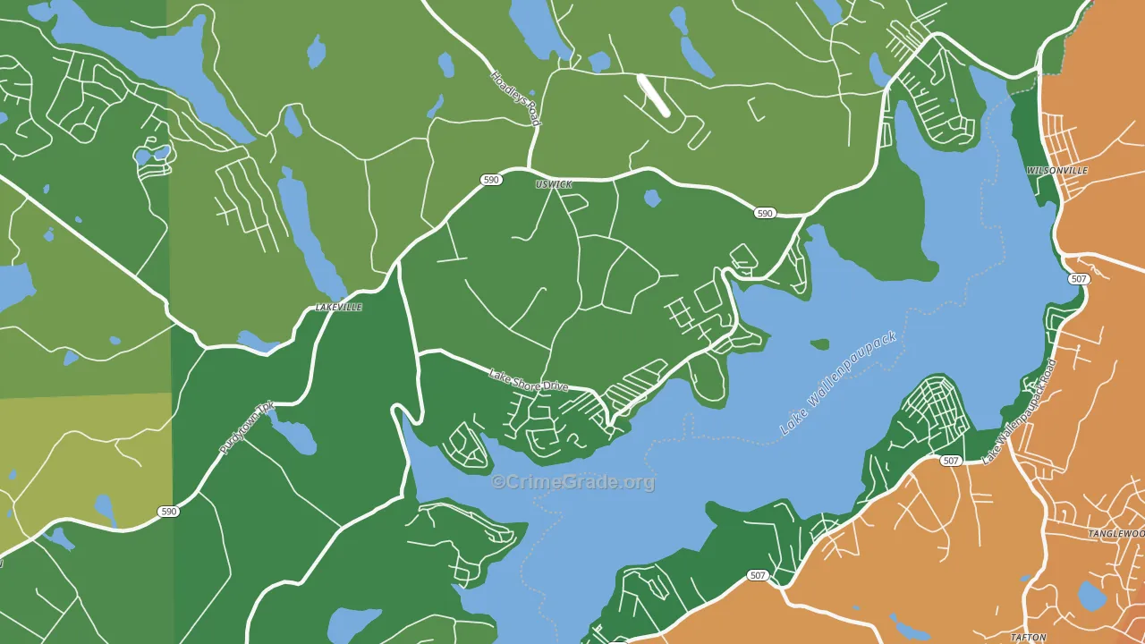 18438, PA Map of Theft Rates