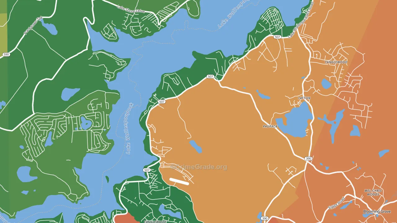 18451, PA Map of Theft Rates
