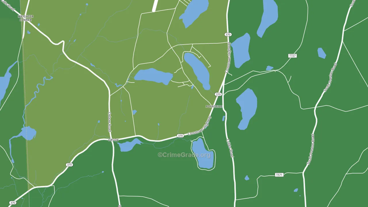 18454, PA Map of Theft Rates
