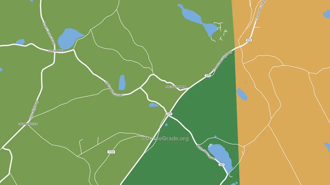 18455, PA Map of Theft Rates