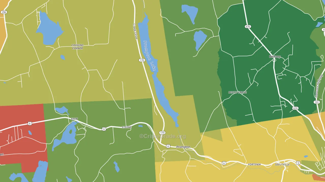 18456, PA Map of Theft Rates