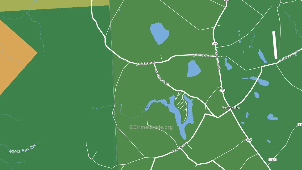 18459, PA Map of Theft Rates
