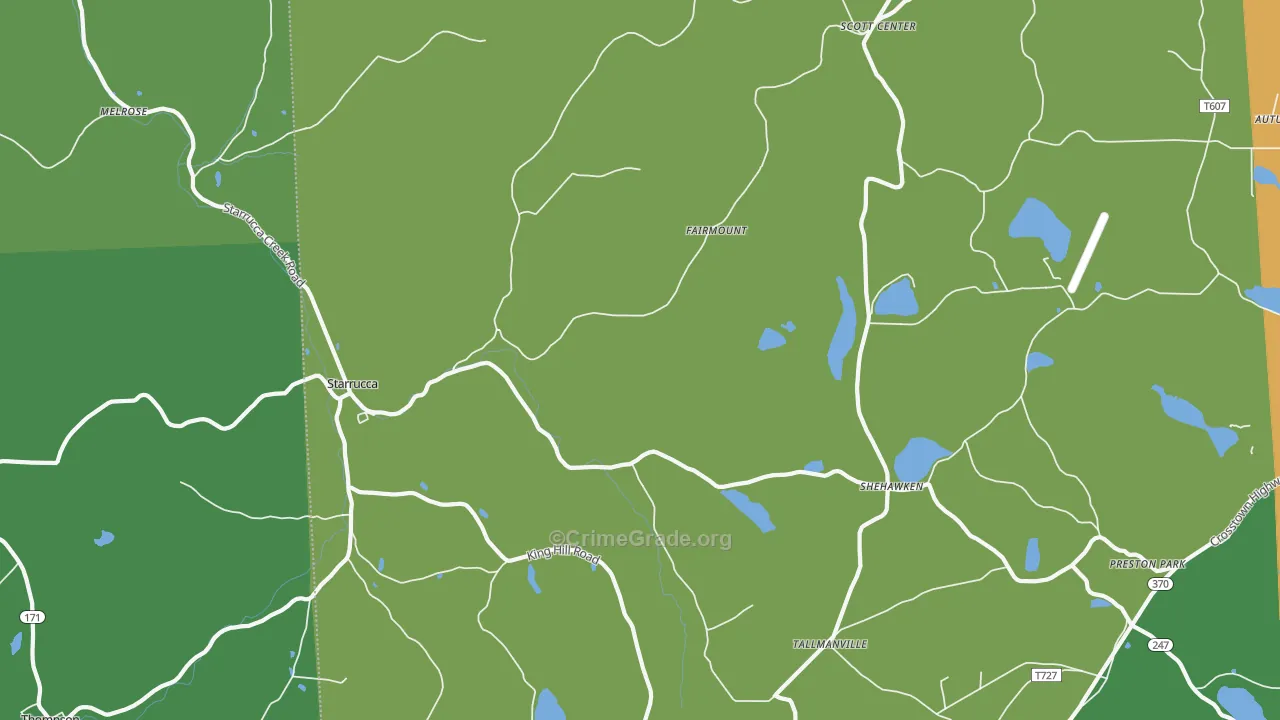 18462, PA Map of Theft Rates