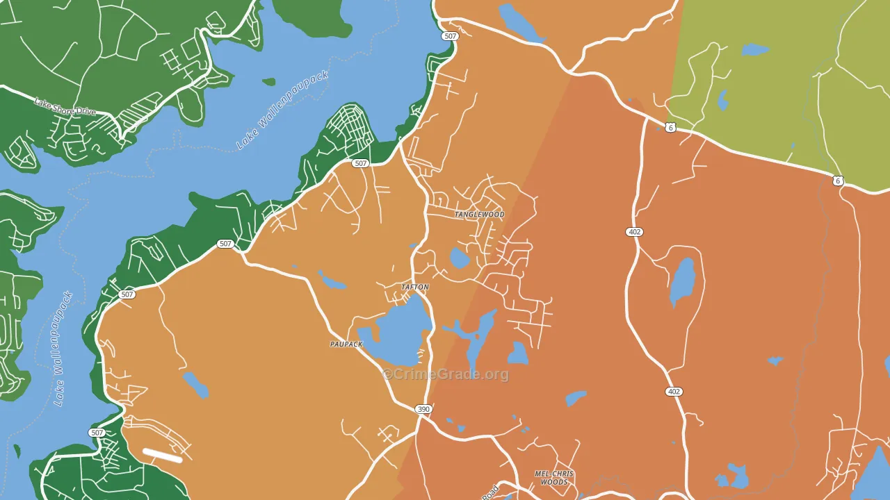 18464, PA Map of Theft Rates