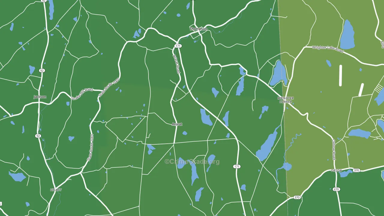 18465, PA Map of Theft Rates
