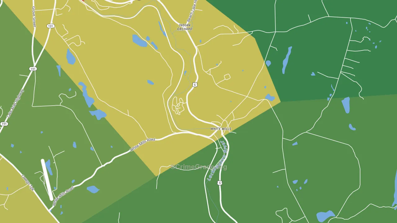 18473, PA Map of Theft Rates