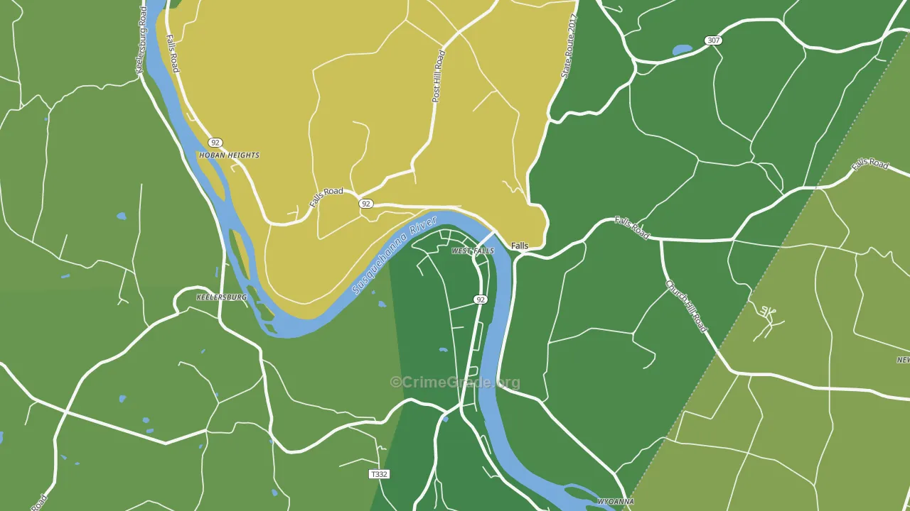 18615, PA Map of Theft Rates