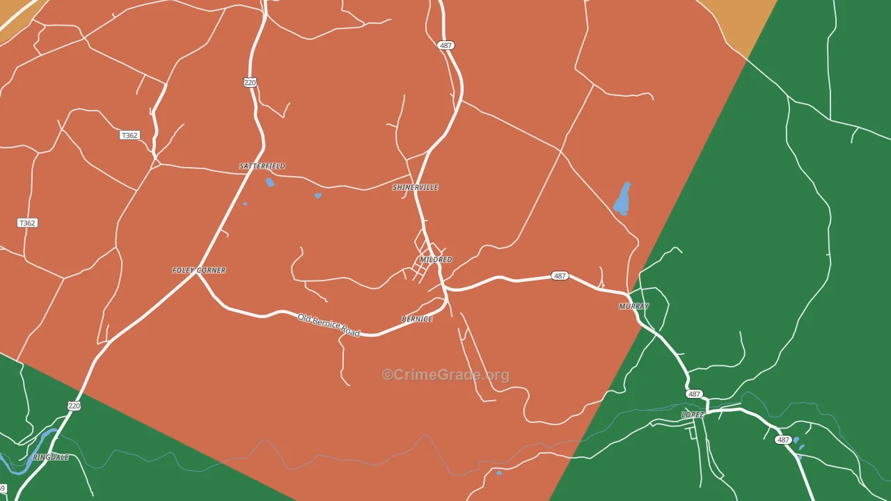 18632, PA Map of Theft Rates