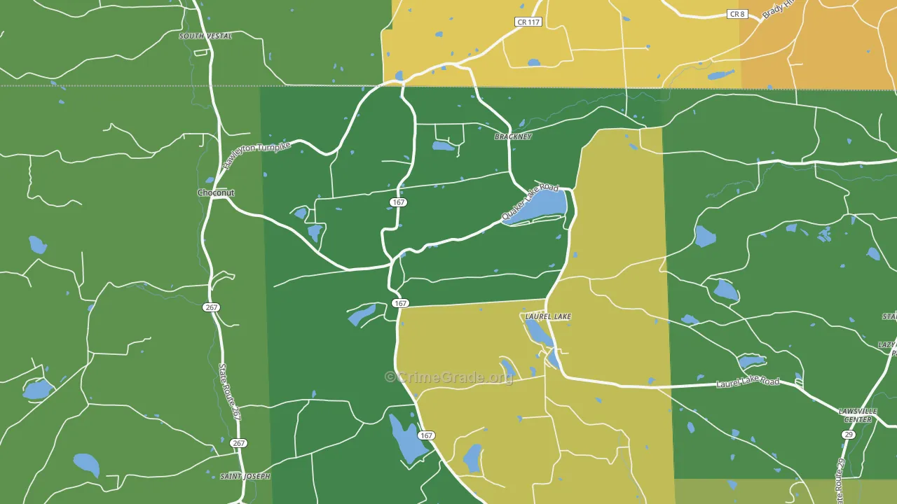 18812, PA Map of Theft Rates