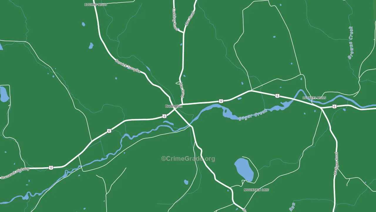 18814, PA Map of Theft Rates