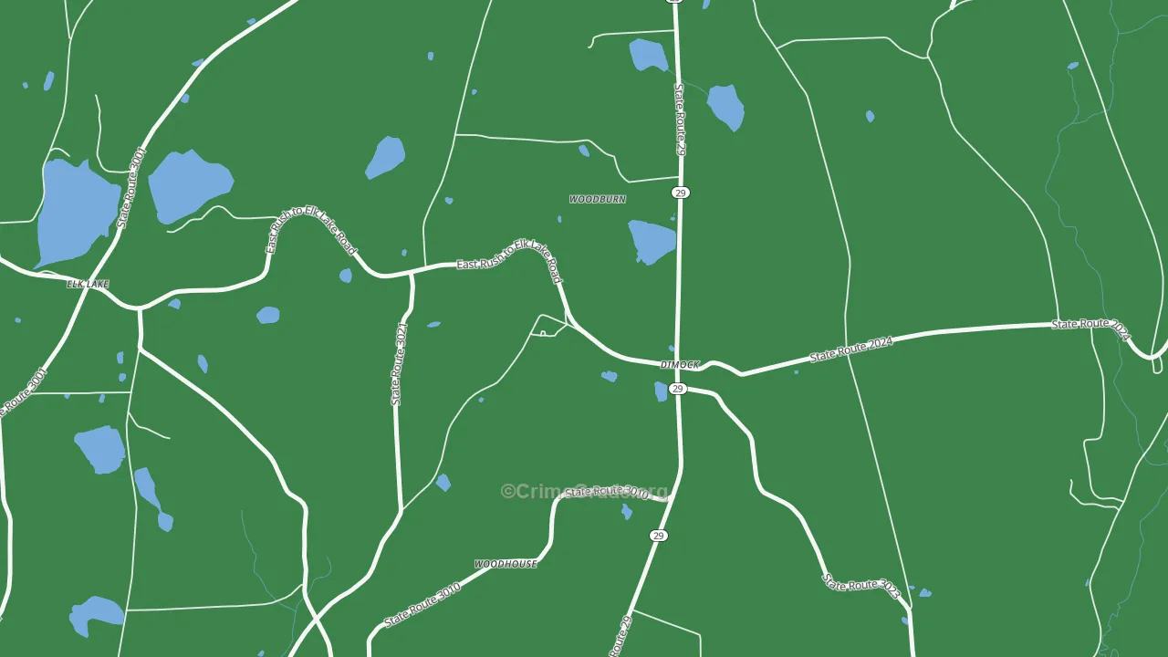 18816, PA Map of Theft Rates