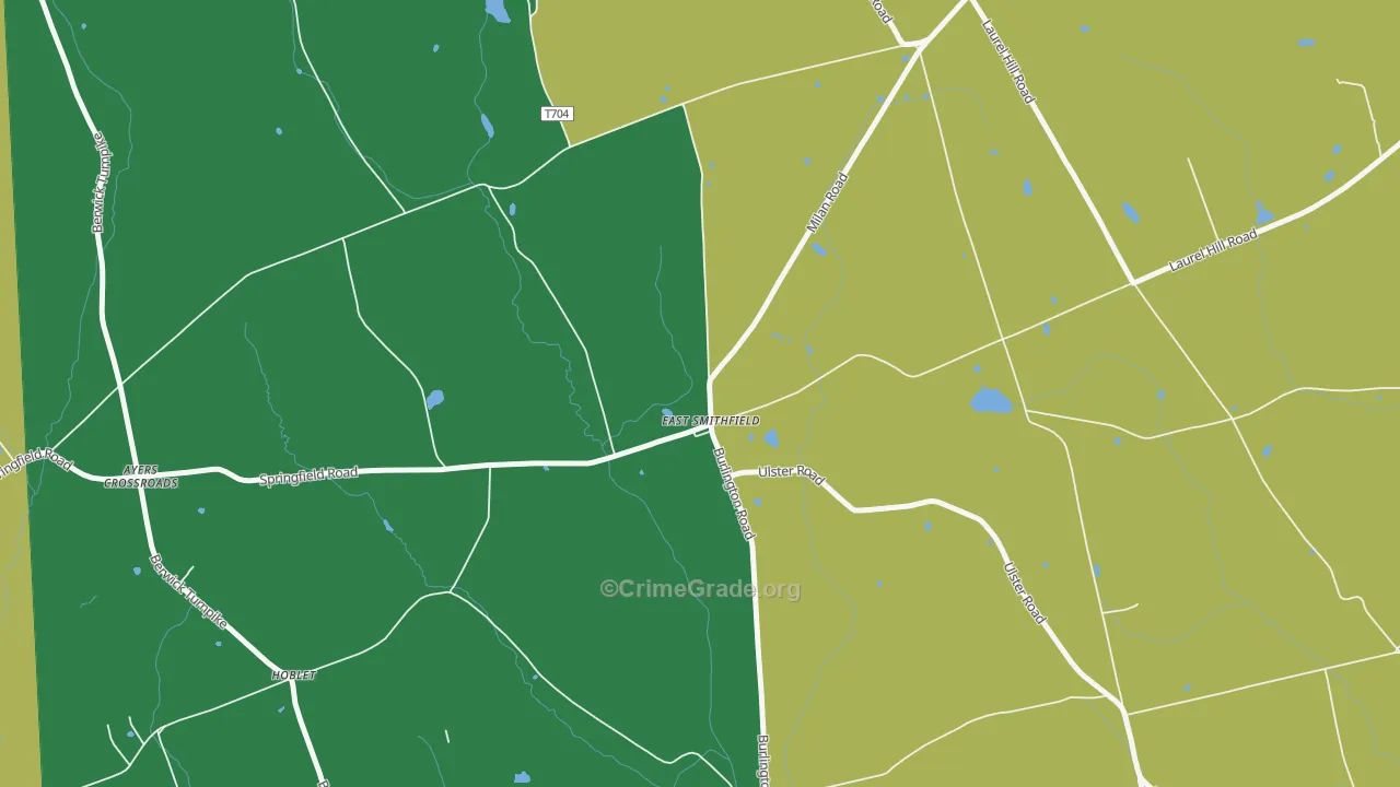 18817, PA Map of Theft Rates