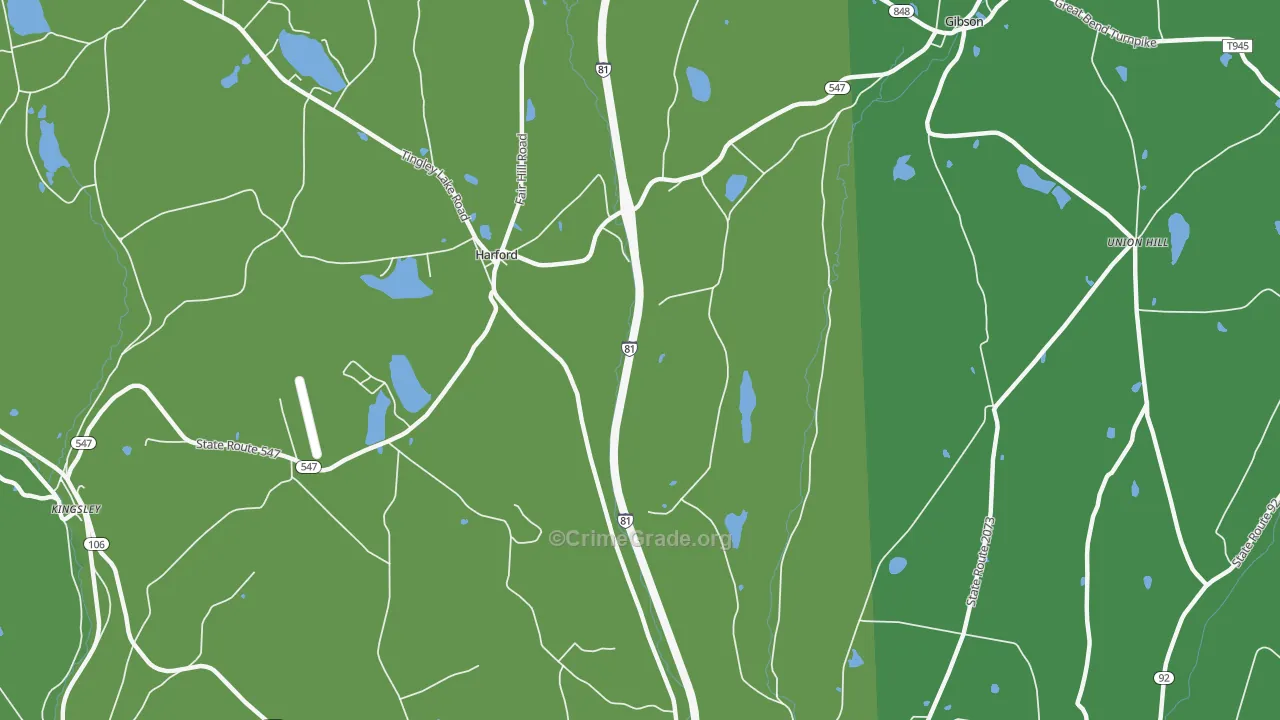 18823, PA Map of Theft Rates