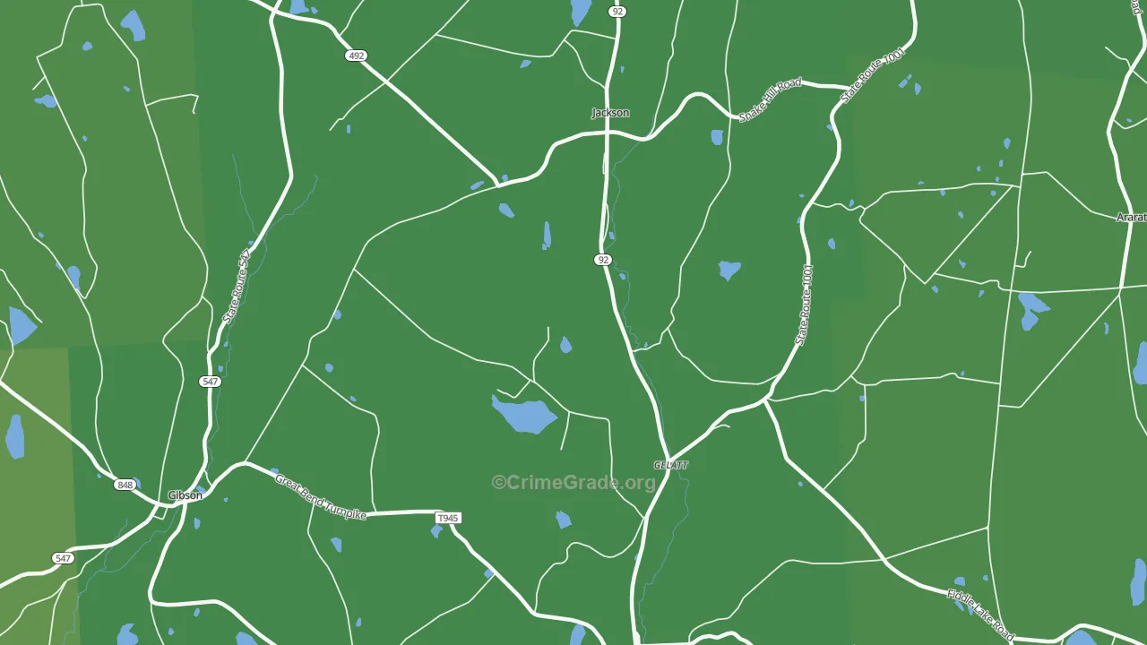 18825, PA Map of Theft Rates