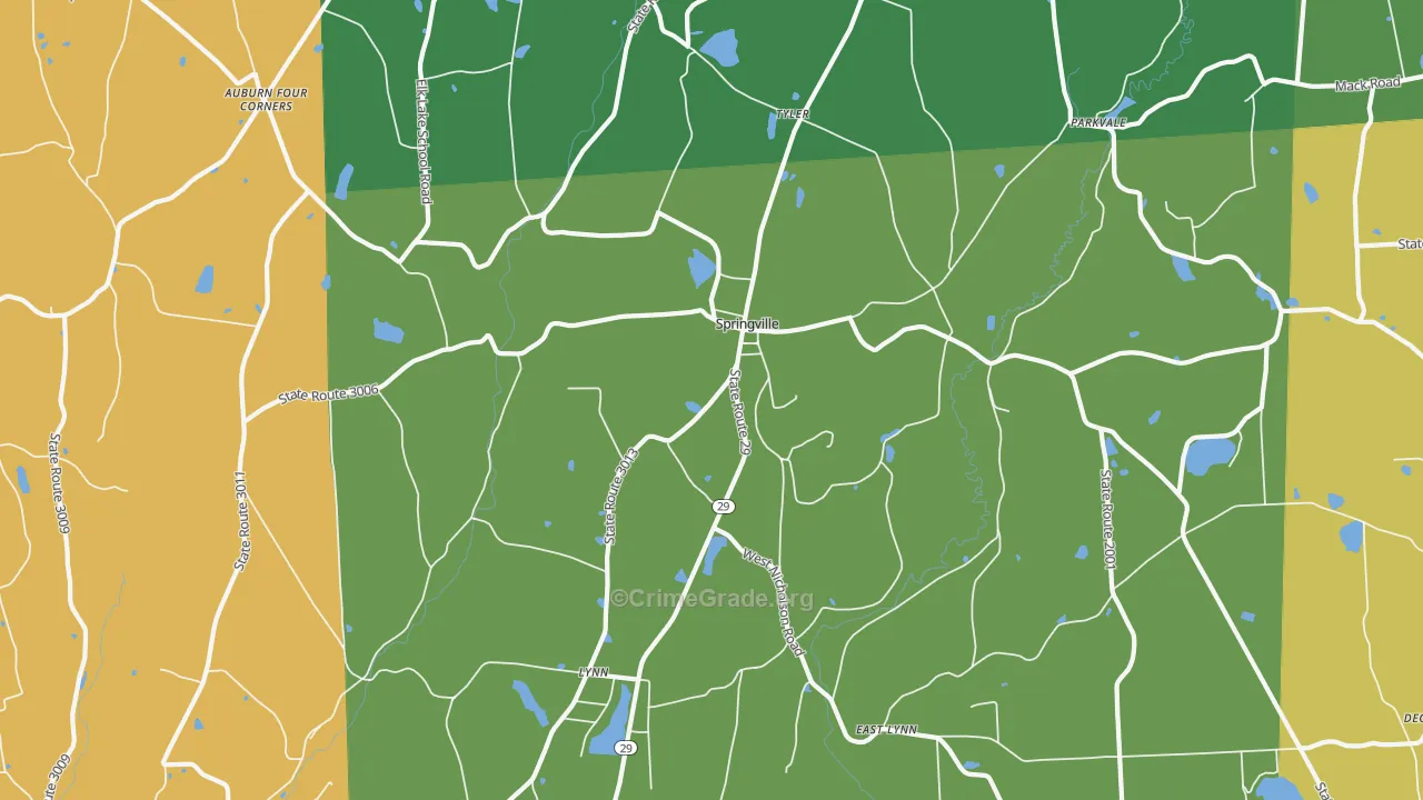 18844, PA Map of Theft Rates