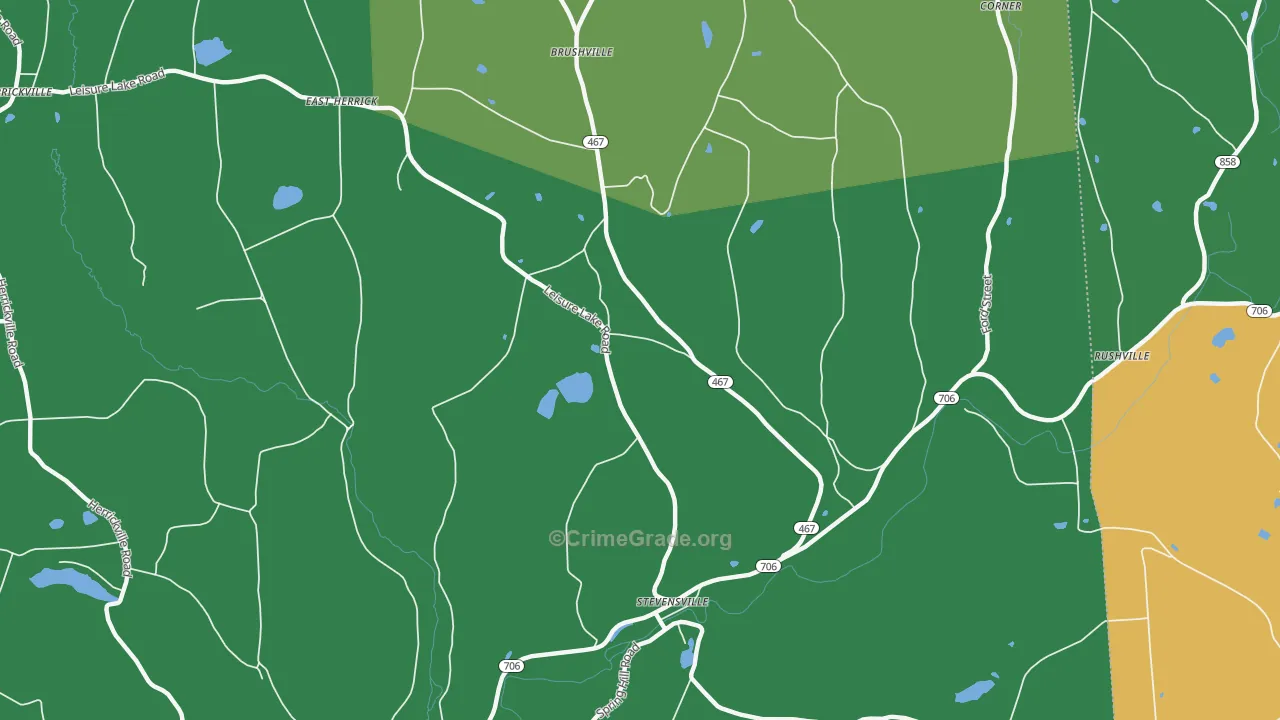 18845, PA Map of Theft Rates