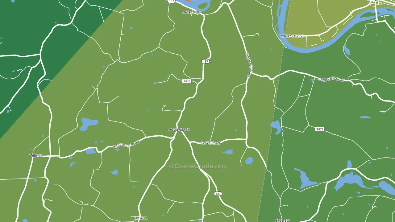 18846, PA Map of Theft Rates
