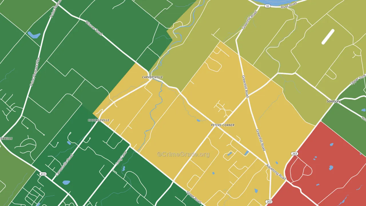 18913, PA Map of Theft Rates