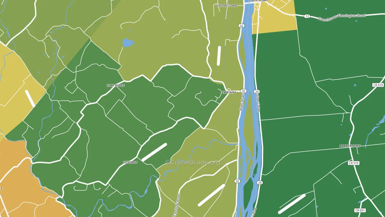 18920, PA Map of Theft Rates