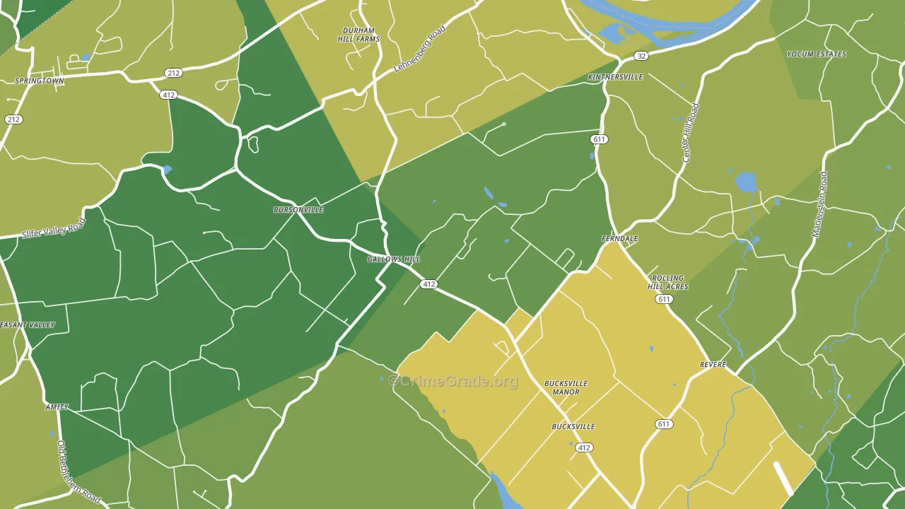 18930, PA Map of Theft Rates