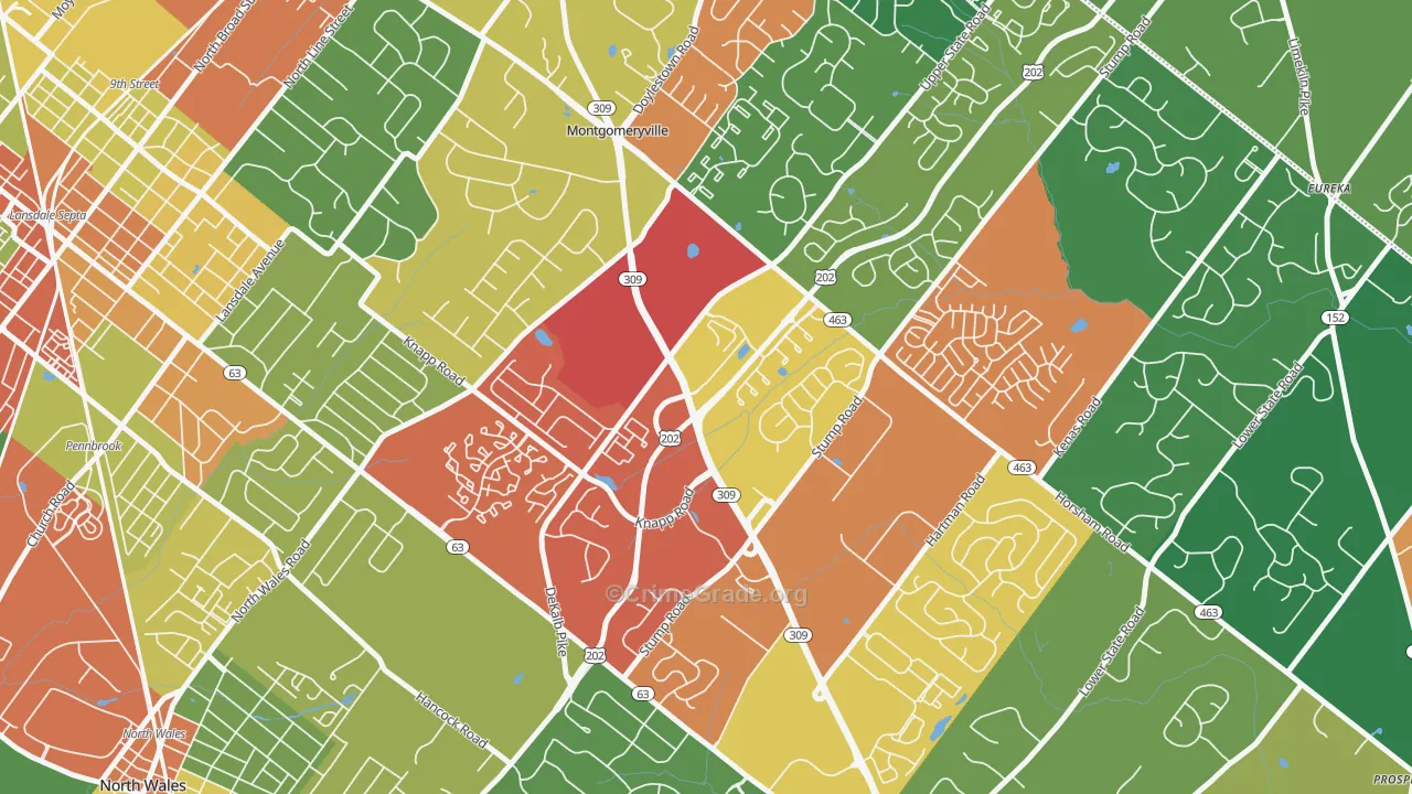 18936, PA Map of Theft Rates