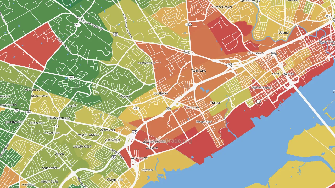 19061, PA Map of Theft Rates