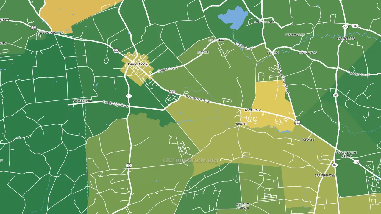 19344, PA Map of Theft Rates