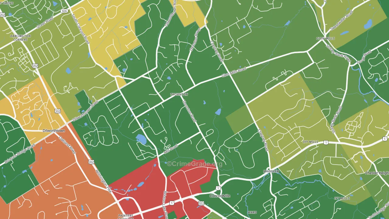 19373, PA Map of Theft Rates