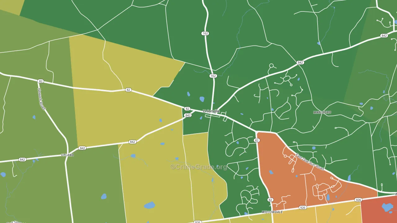 19375, PA Map of Theft Rates