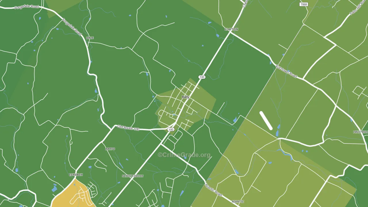 19503, PA Map of Theft Rates