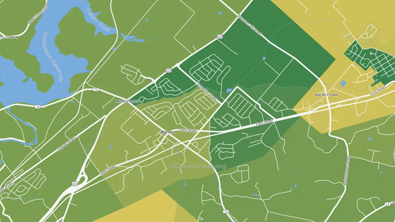 19510, PA Map of Theft Rates