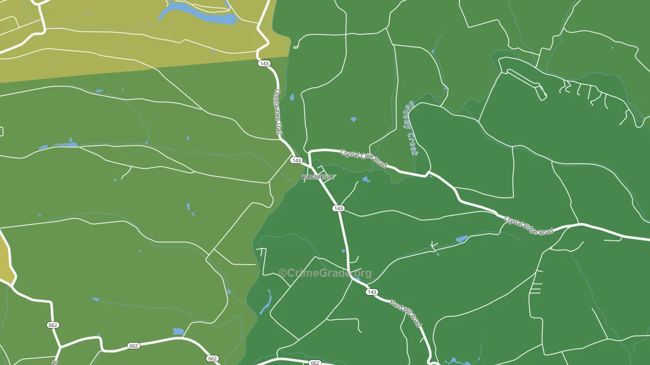 19564, PA Map of Theft Rates