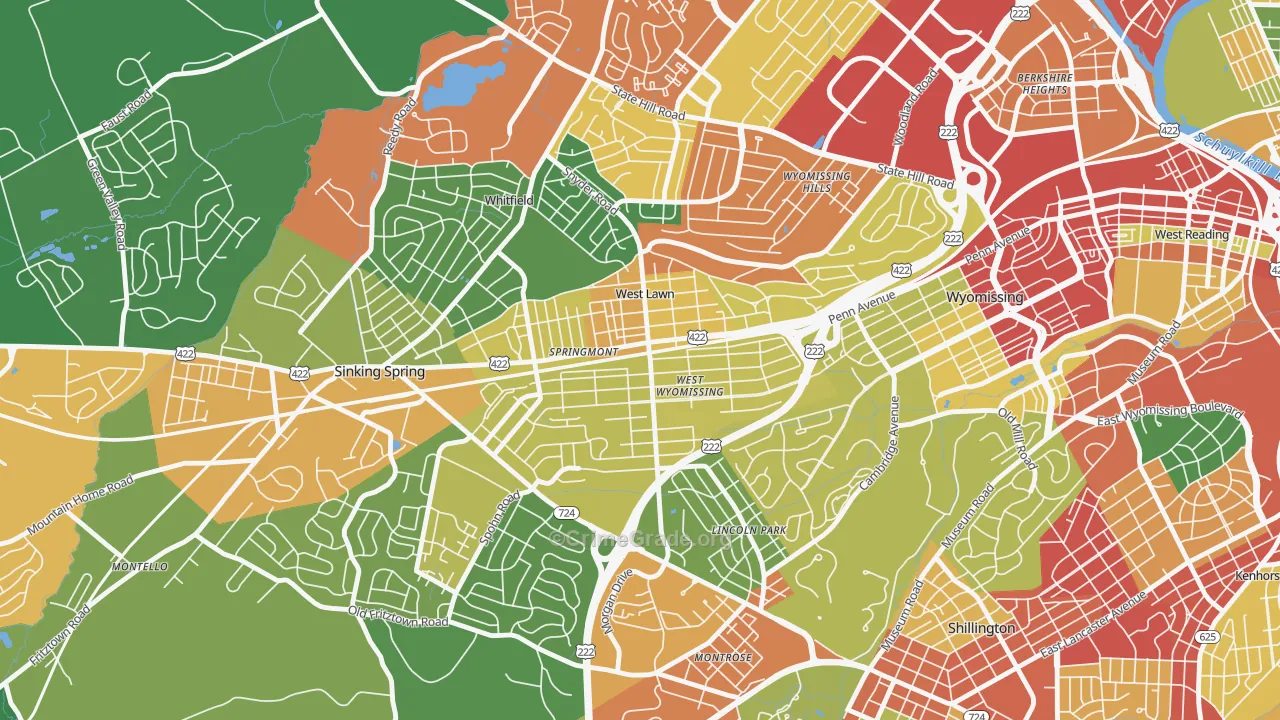 19609, PA Map of Theft Rates