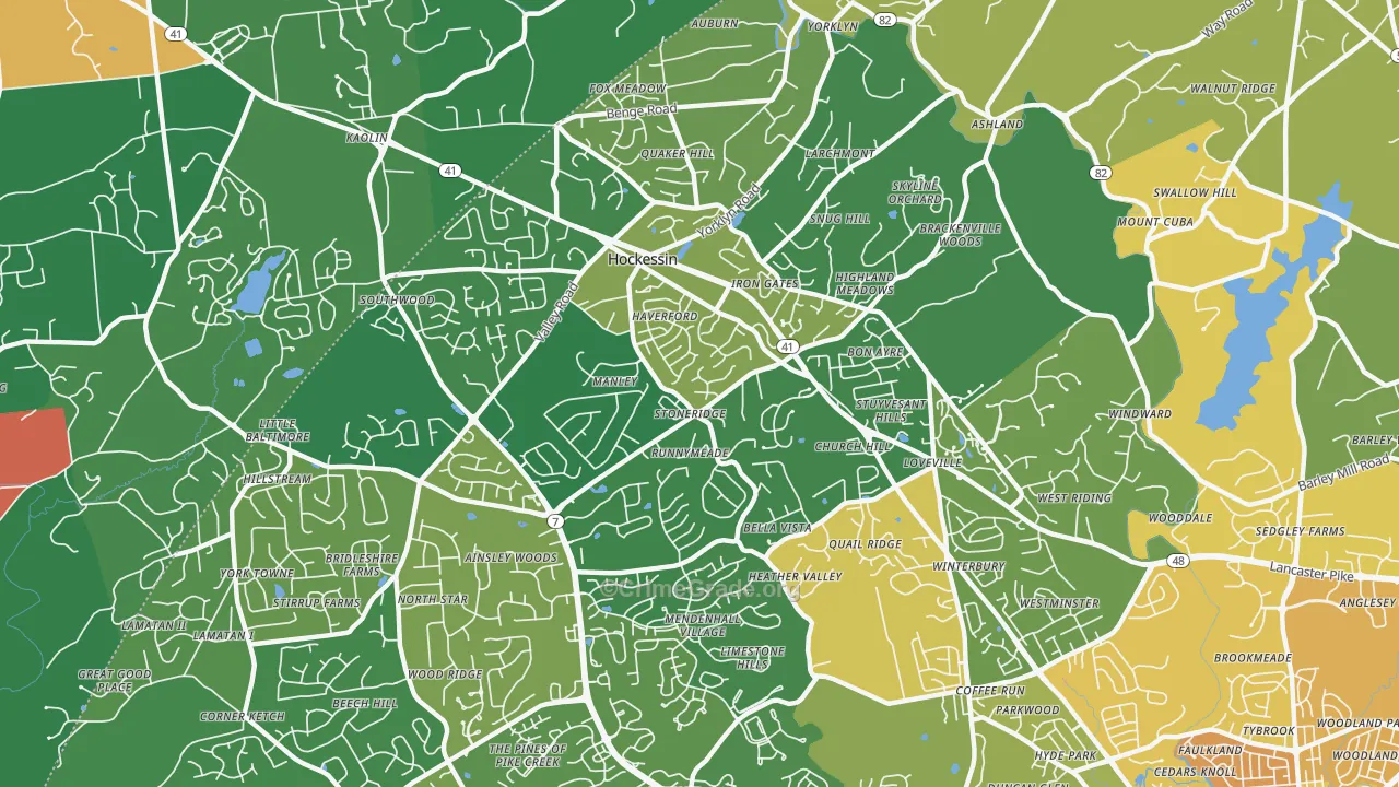 19707, DE Map of Theft Rates