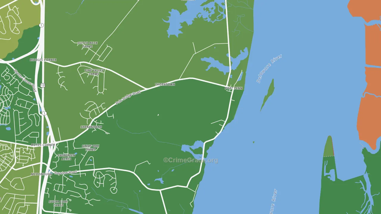 19731, DE Map of Theft Rates