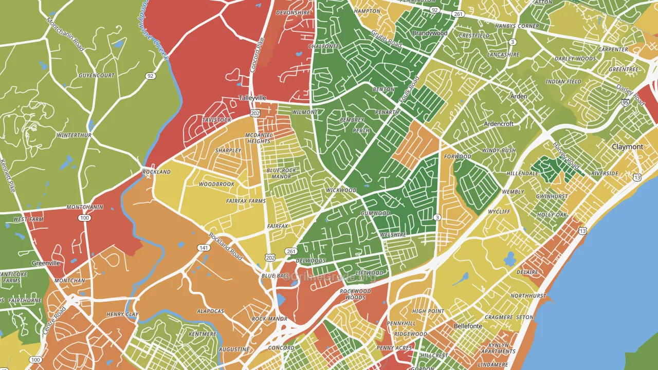 19803, DE Map of Theft Rates