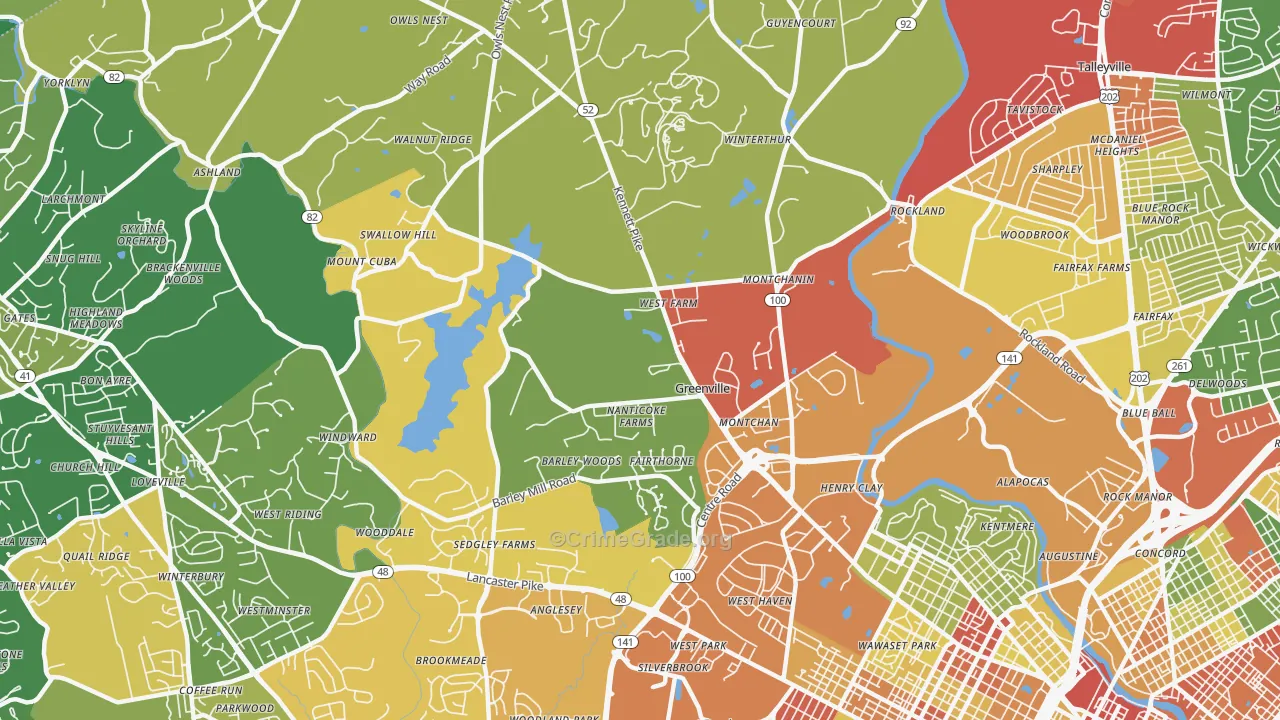 19807, DE Map of Theft Rates