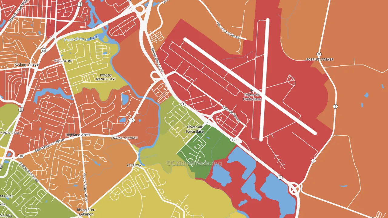 19902, DE Map of Theft Rates