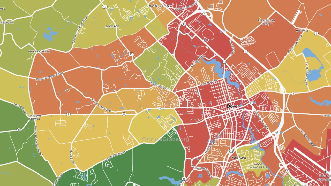 19904, DE Map of Theft Rates