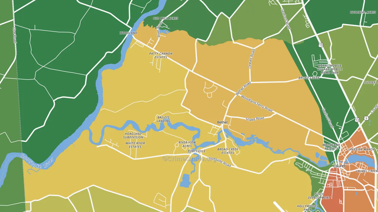 19931, DE Map of Theft Rates