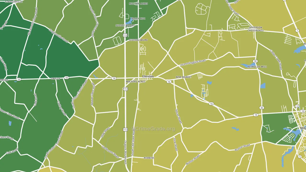 19941, DE Map of Theft Rates