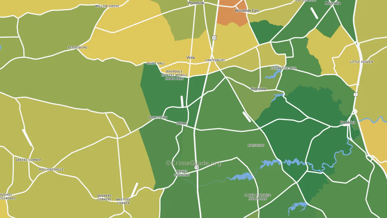 19943, DE Map of Theft Rates