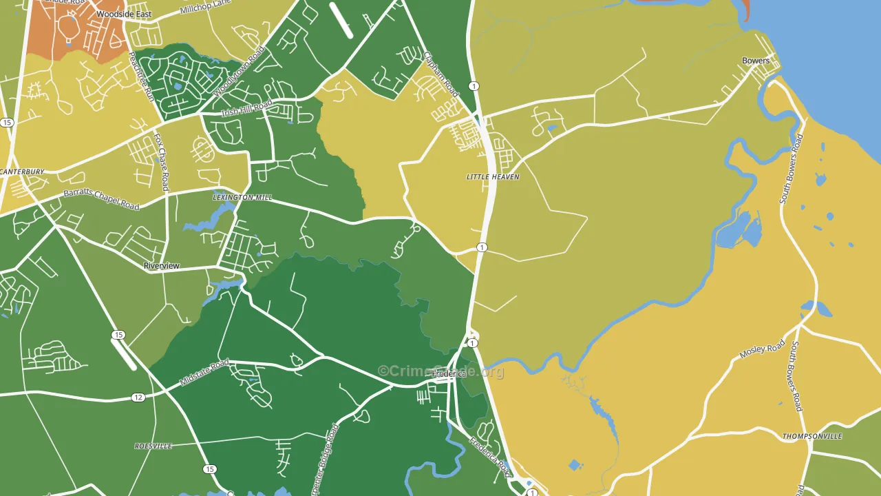 19946, DE Map of Theft Rates