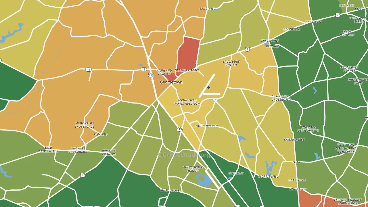 19947, DE Map of Theft Rates