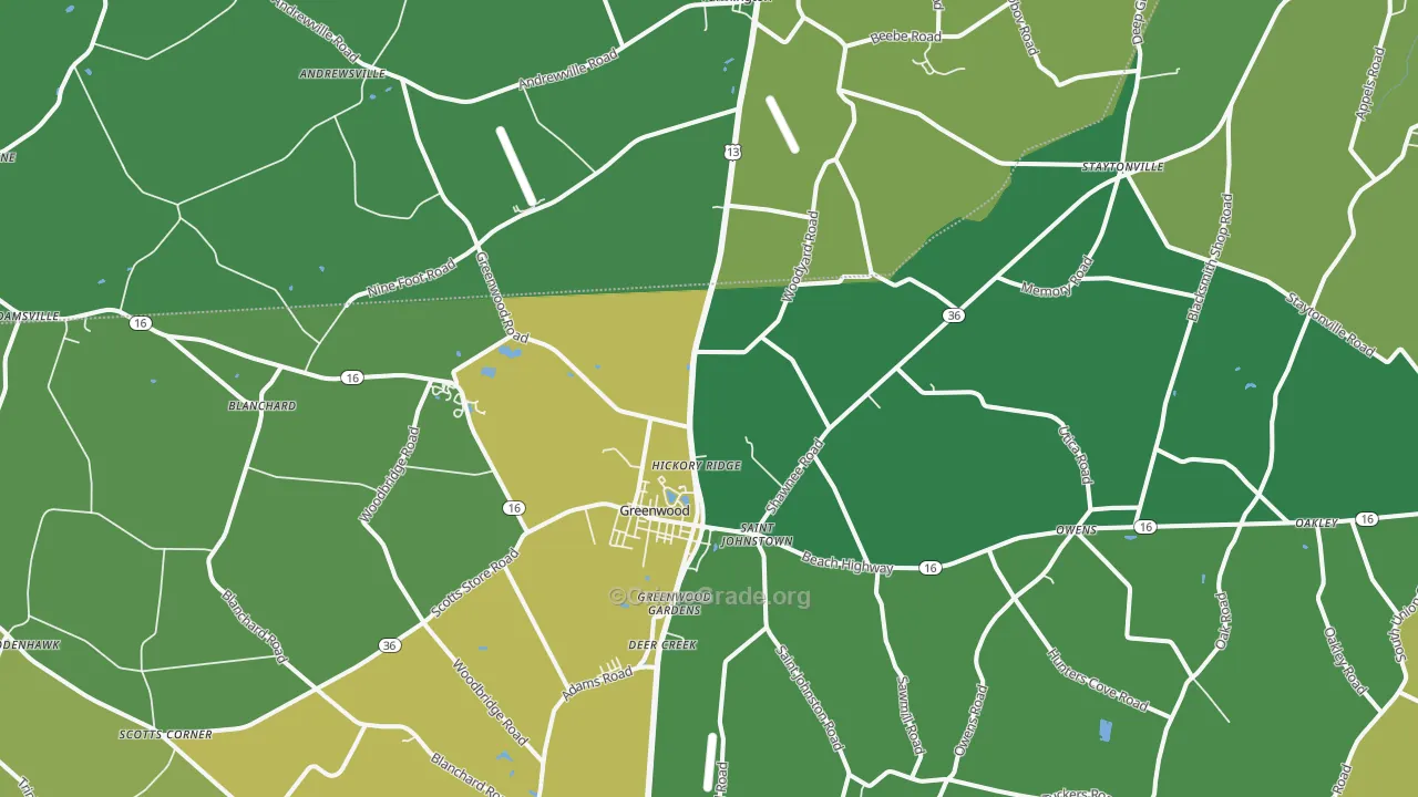 19950, DE Map of Theft Rates